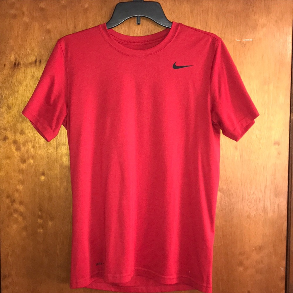 Nike “Dri-Fit” Red Short Sleeve